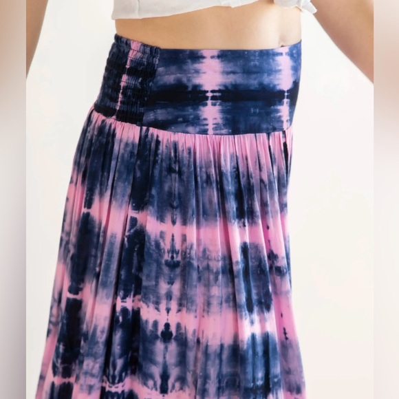 New! Natural Life Boho Hippie Tie Dye Maxi Skirt - Picture 3 of 5